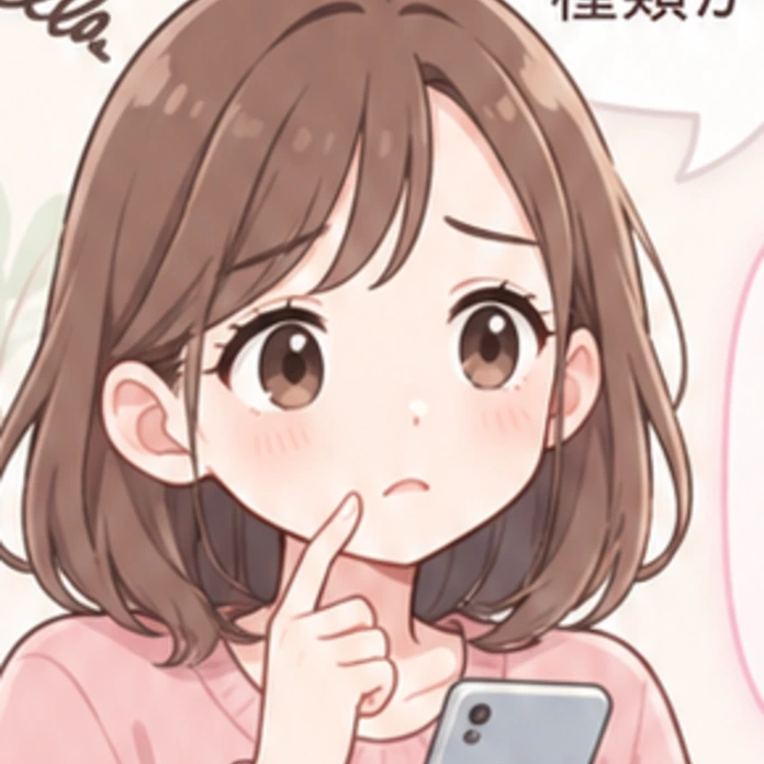 相談する女性のイラスト